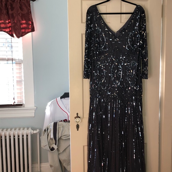 Pisarro Nights Sequin Evening Gown - Picture 2 of 4